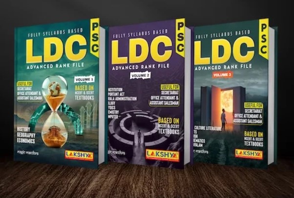PSC LDC ADVANCED RANK FILE LAKSHYA VOLUME 1, 2 &3 | FULLY SYLLABUS BASED LDC ADVANCED RANK FILE 2025 EDITION